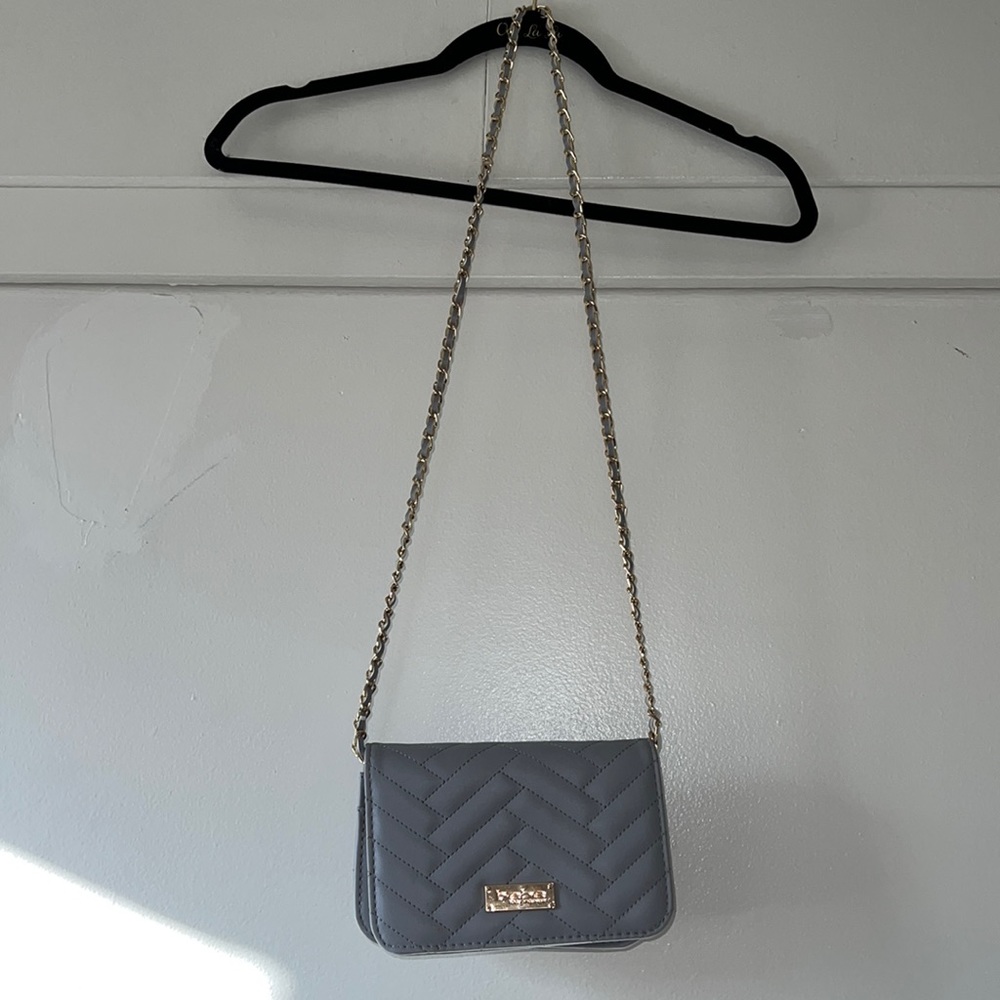 Bebe grayish crossbody bag